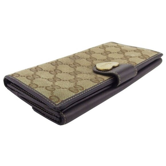 GUCCI W hook wallet GG pattern Authentic Used - Picture 1 of 9
